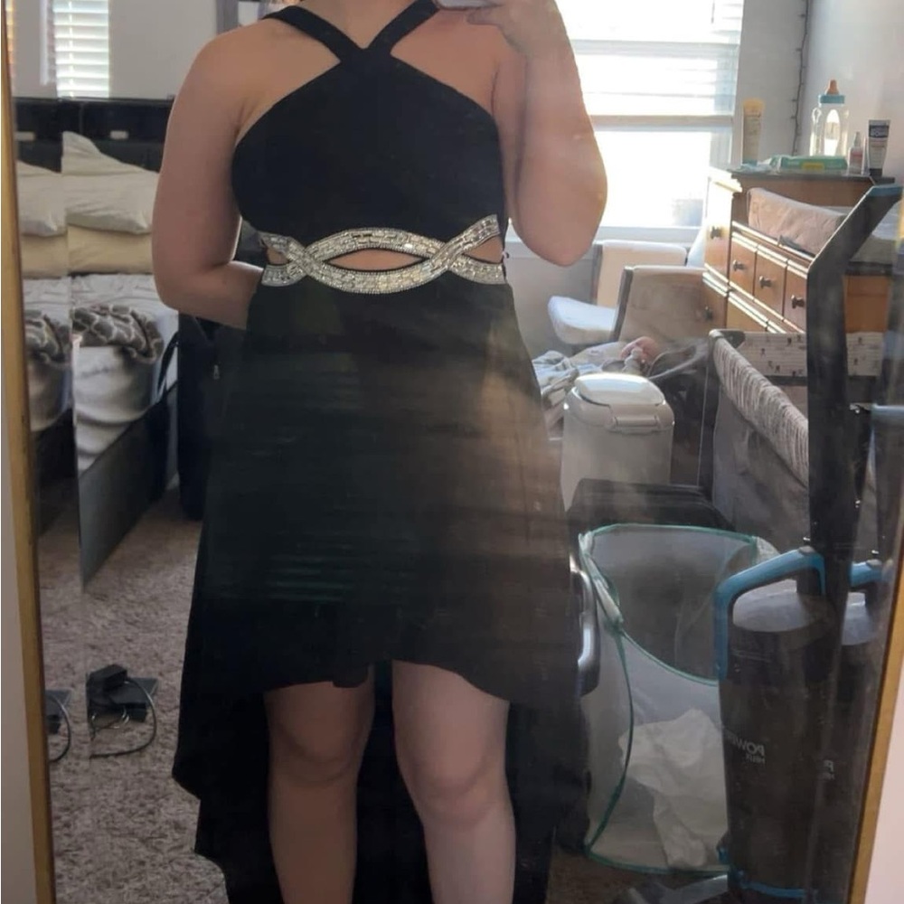 Speechless Black and Silver Dress